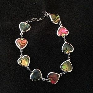 Multi-colored Heart Bracelet. Perfect Condition.
